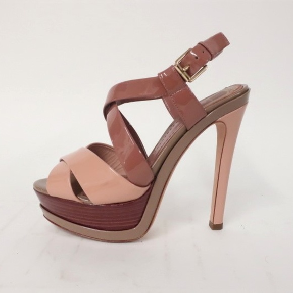 Dior Shoes - Christian Dior Sandal Mauve & Blush Patent